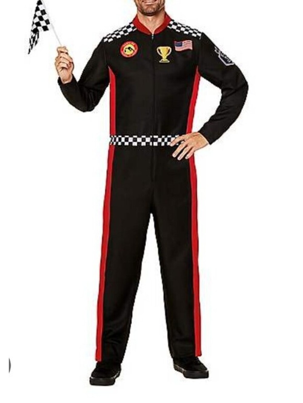 Mens Race Car Driver Costume Jumpsuit